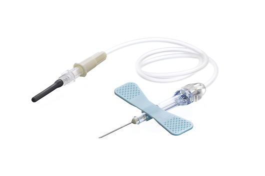 450096V1 Набір для взяття крові SAFETY + люер-адаптер 23G x 3/4", довжина катетера: 12" (30 см), індивідуально упакований, стерильний